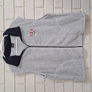 USA Olympic Gray Fleece Vest. Size XL  NWOT
